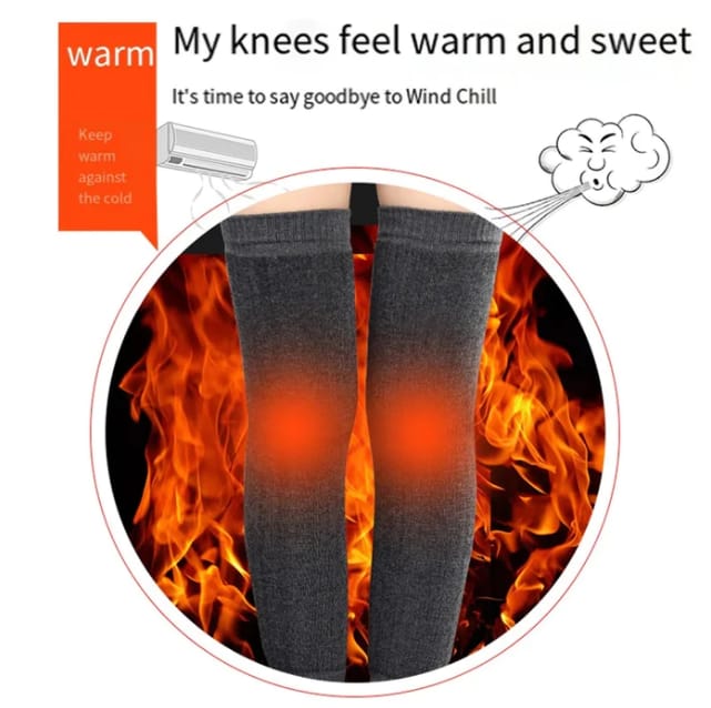 🔥 Cashmere Wool Knee Warmers Winter Warm Thickened And Fleece For Men's & Women (100% exact same product & quality🔥)